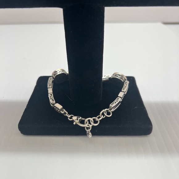 Brighton Silver Bracelet with Amber Colored Stones - Picture 7 of 16